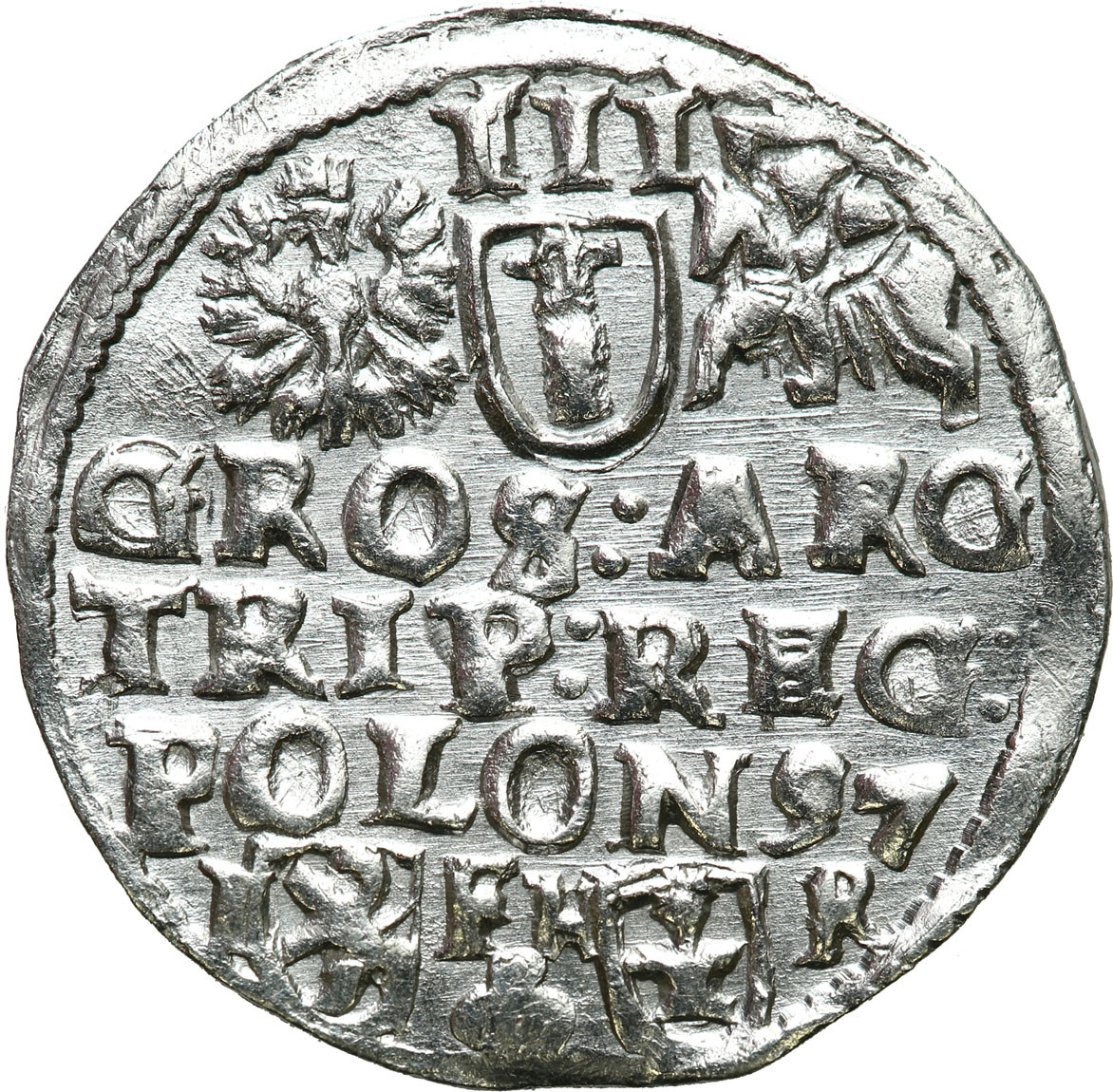 Zygmunt III Waza. Trojak (3 grosze) 1597, Poznań - ŁADNY